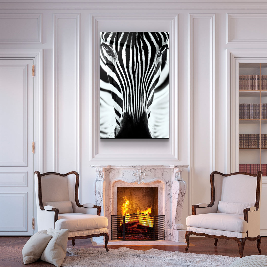 ・"Zebra V2"・Glass Wall Art | Artdesigna Glass Printing Wall Arts.