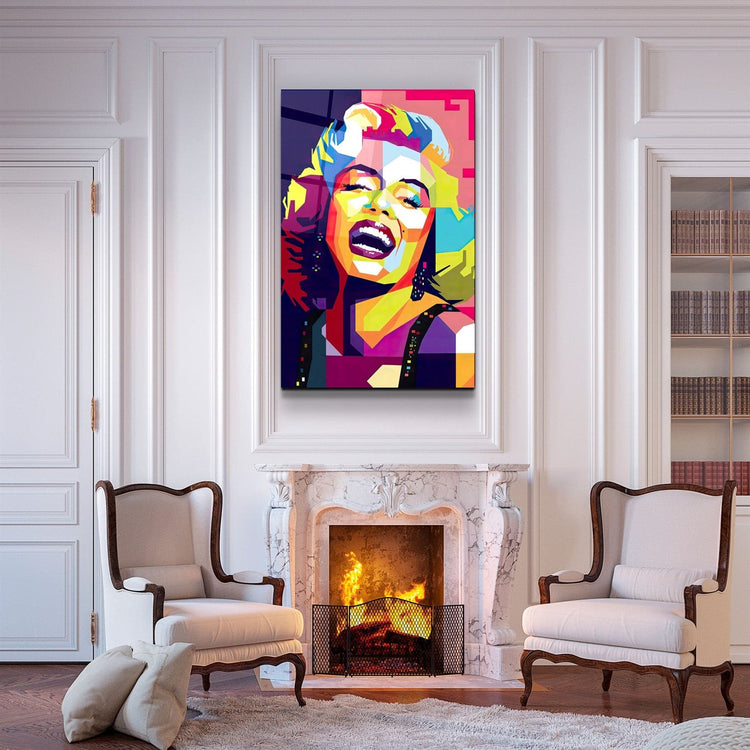 ・"Marilyn"・Glass Wall Art | Artdesigna Glass Printing Wall Arts.