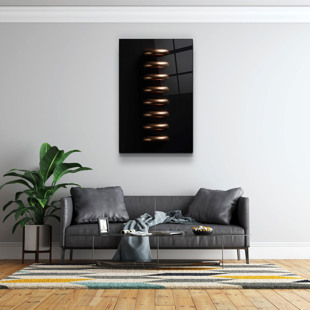 Bronze Rings | Designers Collection Glass Wall Art