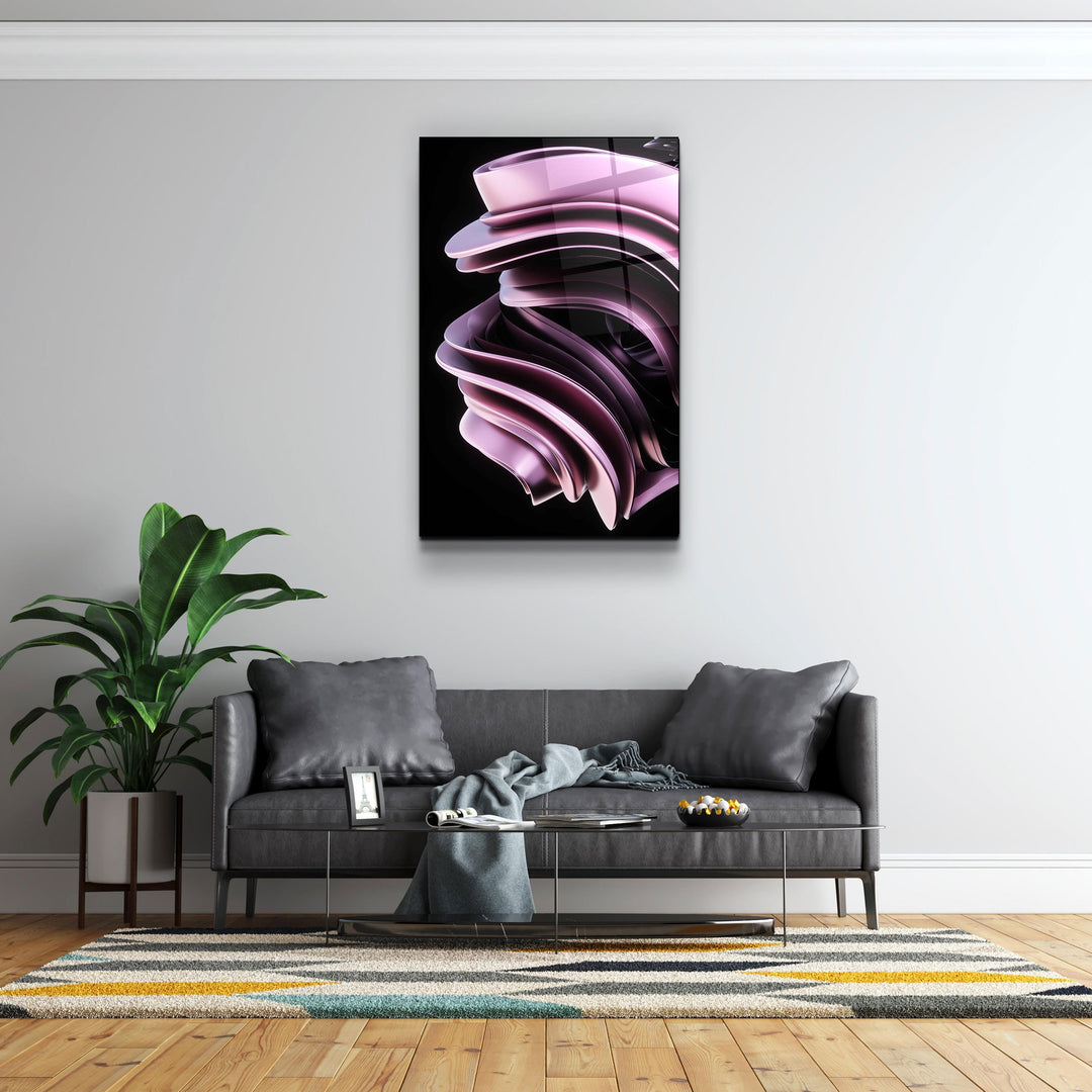 ・"Abstract Modern Design"・Designer's Collection Glass Wall Art