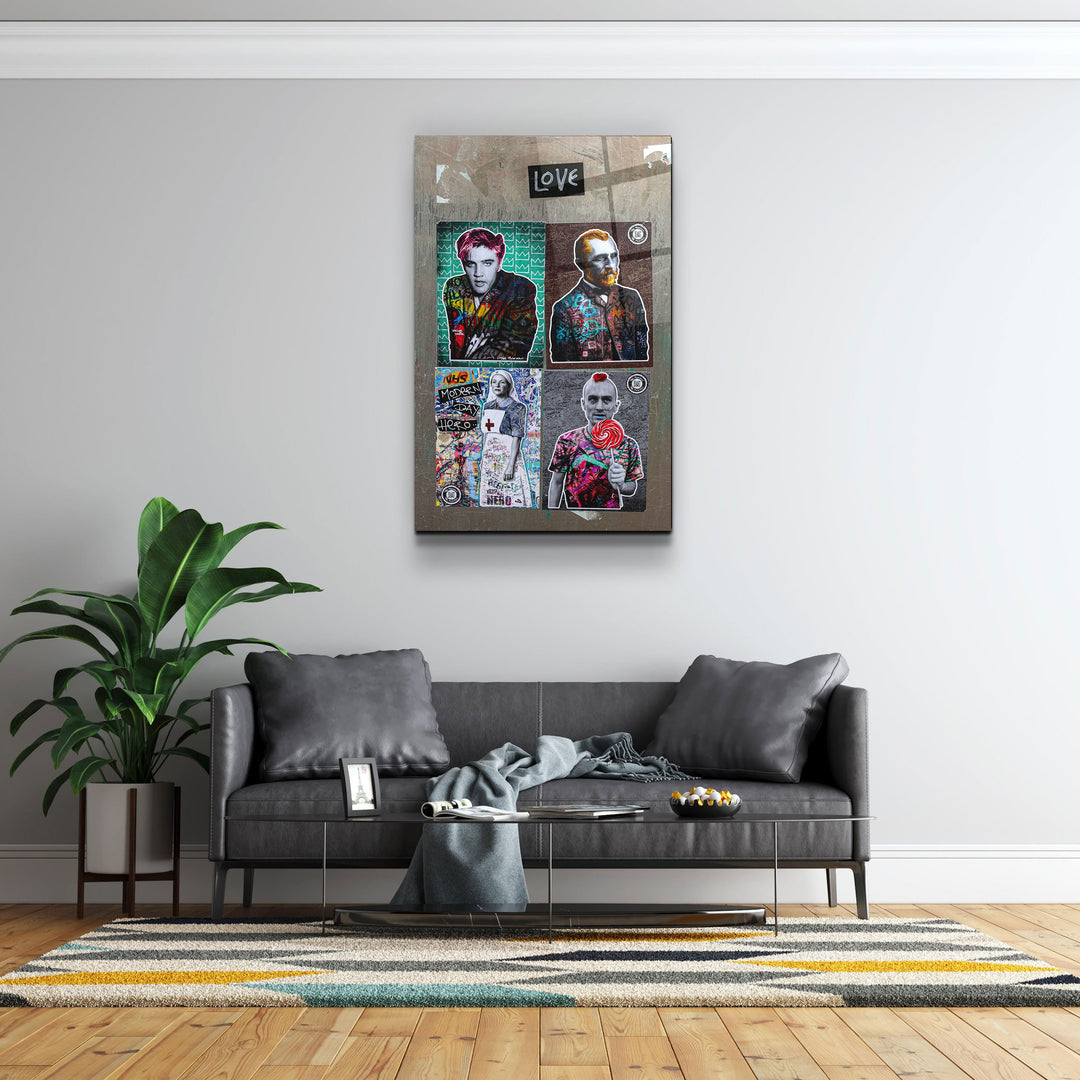 ・"Besties for the Resties"・Designer's Collection Glass Wall Art