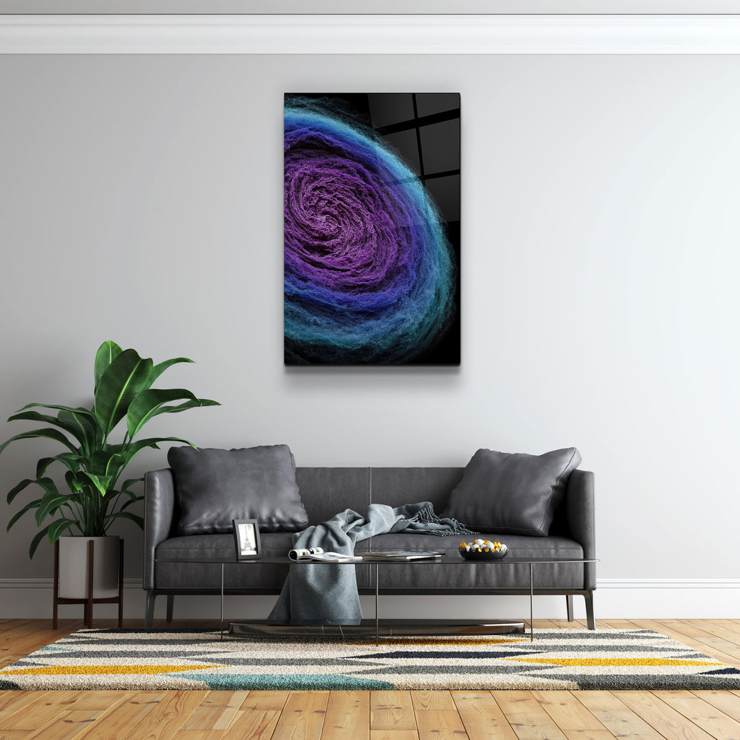 ・"Wool Nebula"・Designer's Collection Glass Wall Art