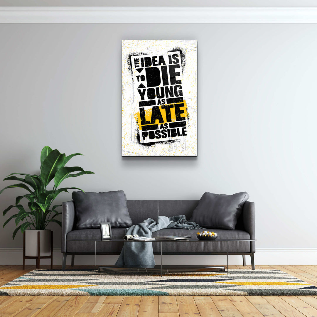 ・"The Idea"・Motivational Glass Wall Art