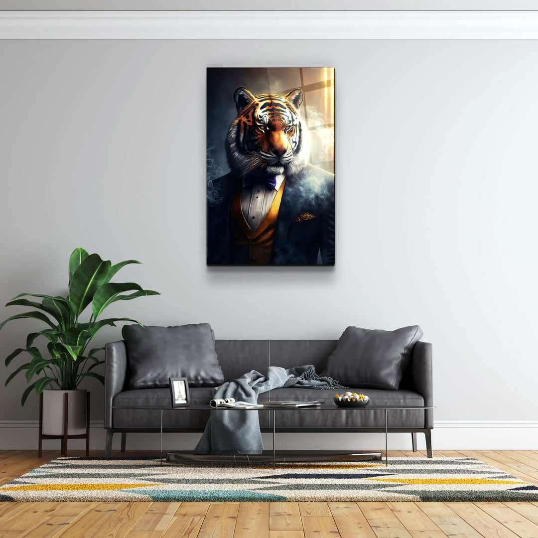 ・"Mr. Tiger"・Secret World Collection Glass Wall Art