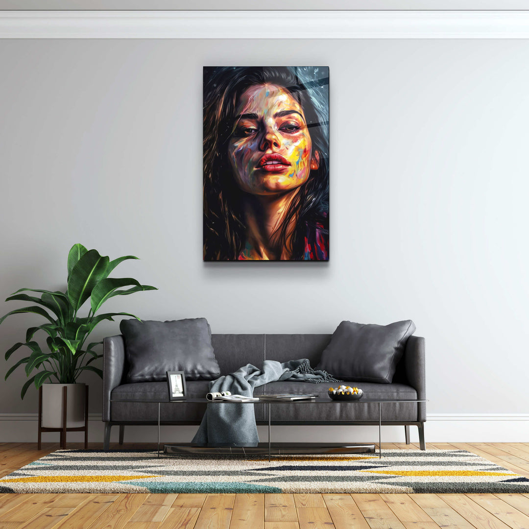 ・"Beauty Oil Painting V1"・Designers Collection Glass Wall Art