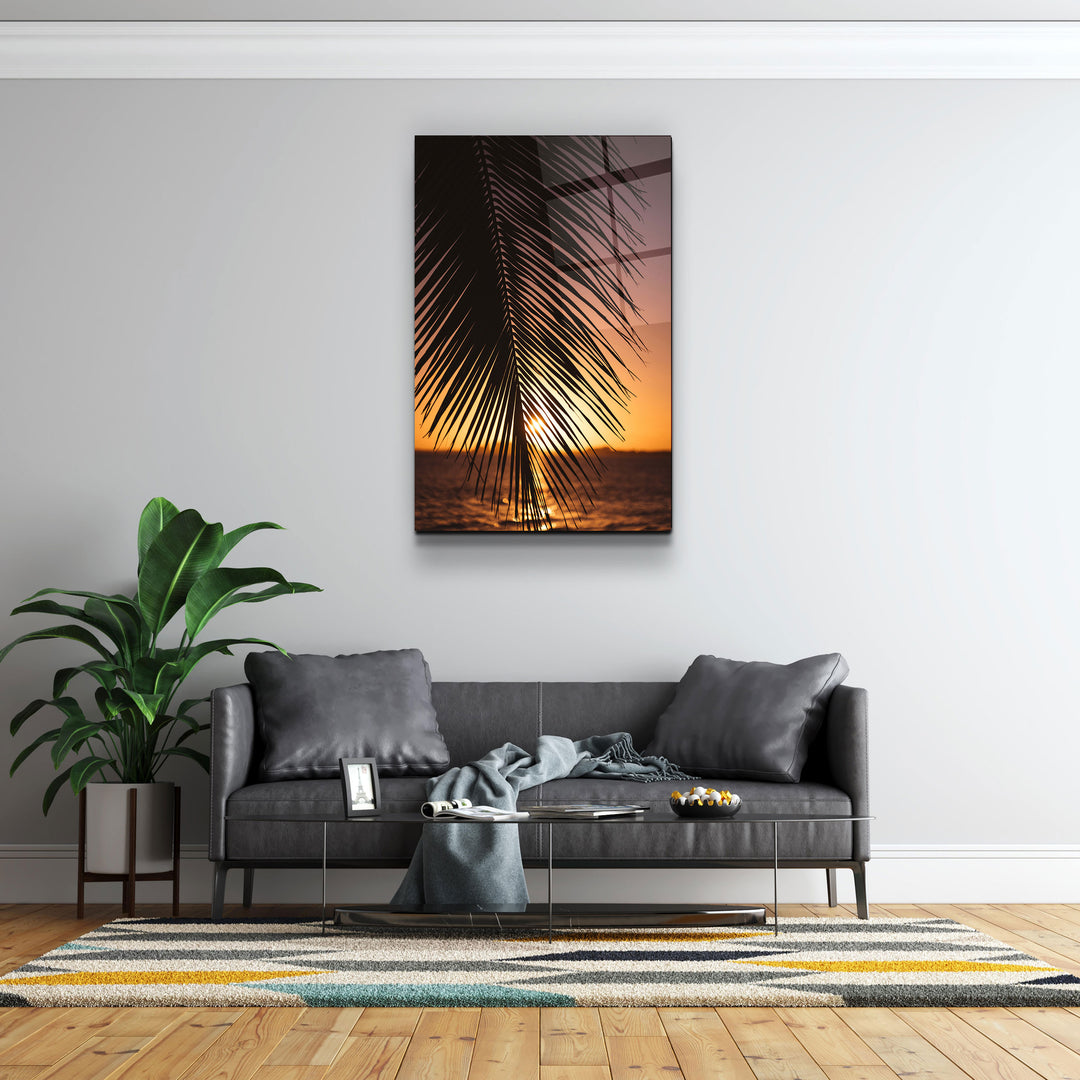 ・"Key Biscayne Sunset, USA"・Glass Wall Art