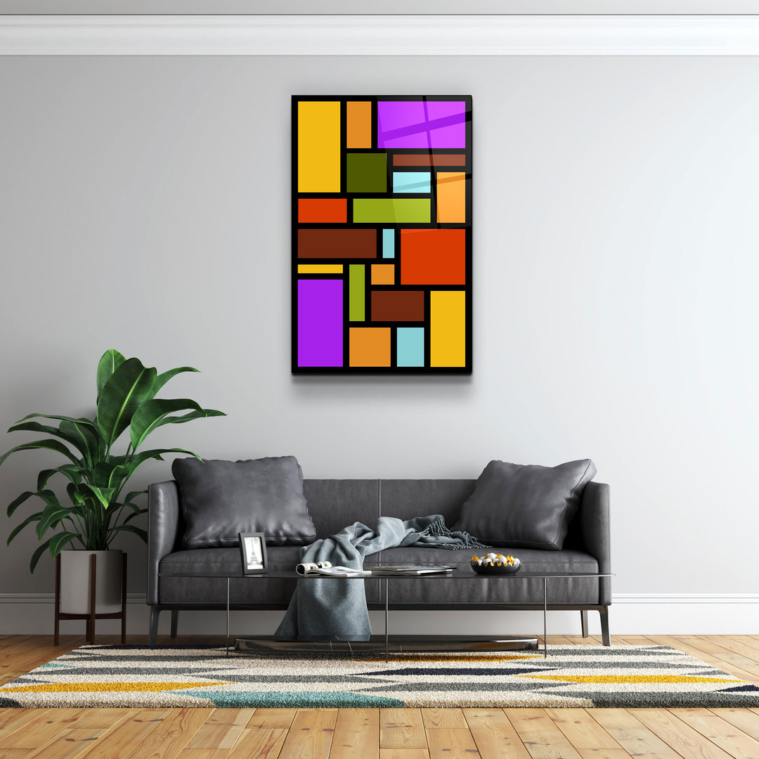 ・"Rainbow"・Desginer's Collection Glass Wall Art | Artdesigna Glass Printing Wall Arts.