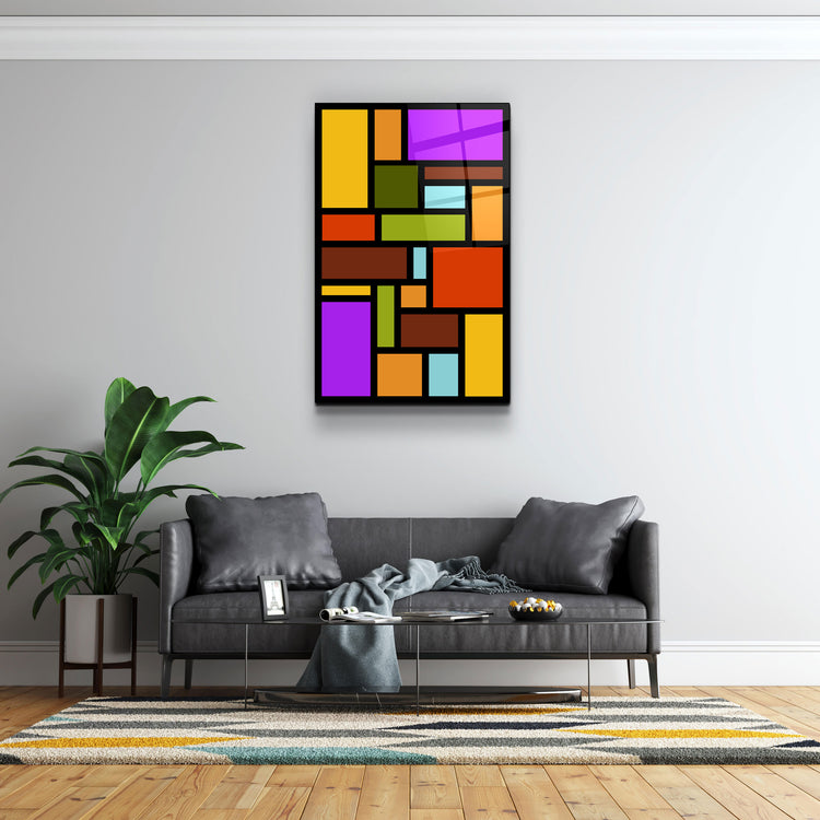 ・"Rainbow"・Desginer's Collection Glass Wall Art | Artdesigna Glass Printing Wall Arts.