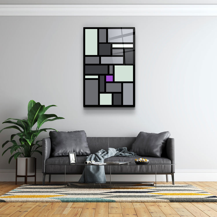 ・"Signature Damson"・Desginer's Collection Glass Wall Art | Artdesigna Glass Printing Wall Arts.