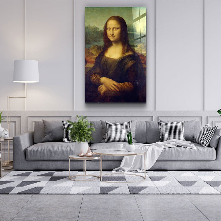 ・"Mona Lisa"・Glass Wall Art | Artdesigna Glass Printing Wall Arts.