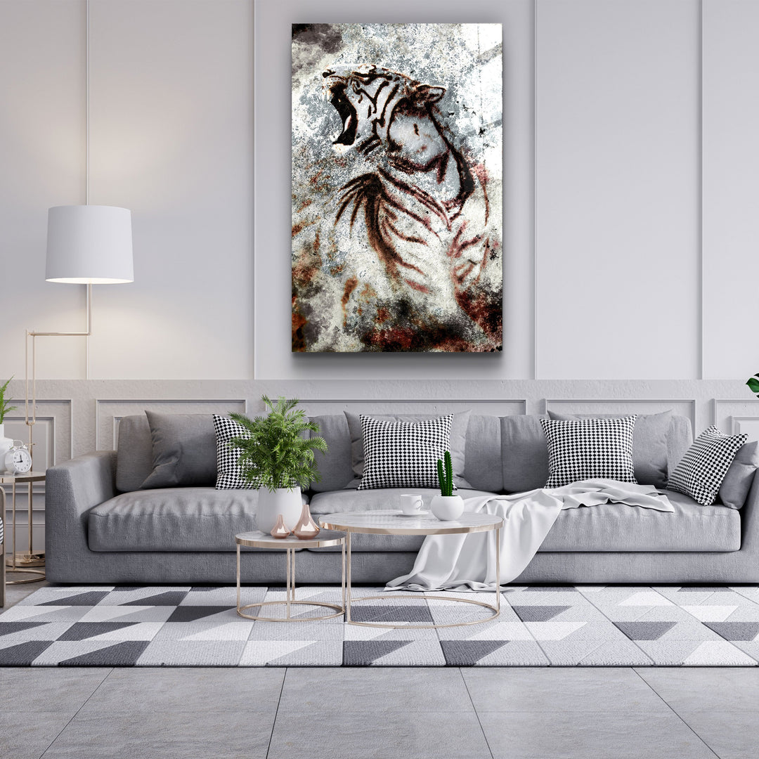 ・"Fearless"・Glass Wall Art | Artdesigna Glass Printing Wall Arts.