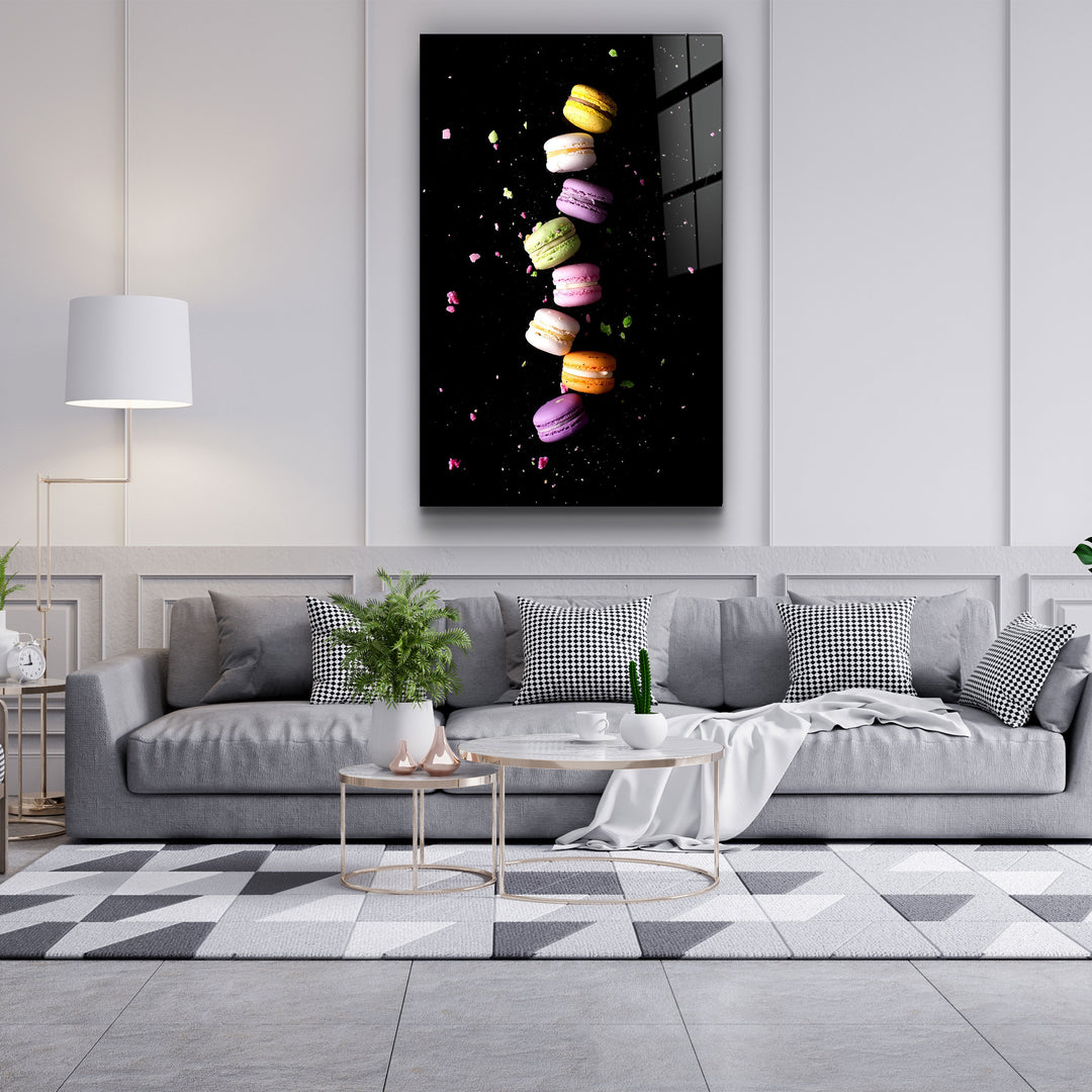 ・"Macaroons"・Glass Wall Art | Artdesigna Glass Printing Wall Arts.