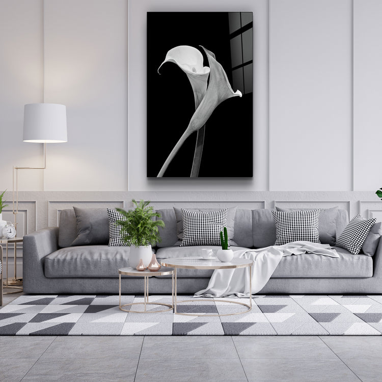 ・"Arum Lily"・Glass Wall Art | Artdesigna Glass Printing Wall Arts.