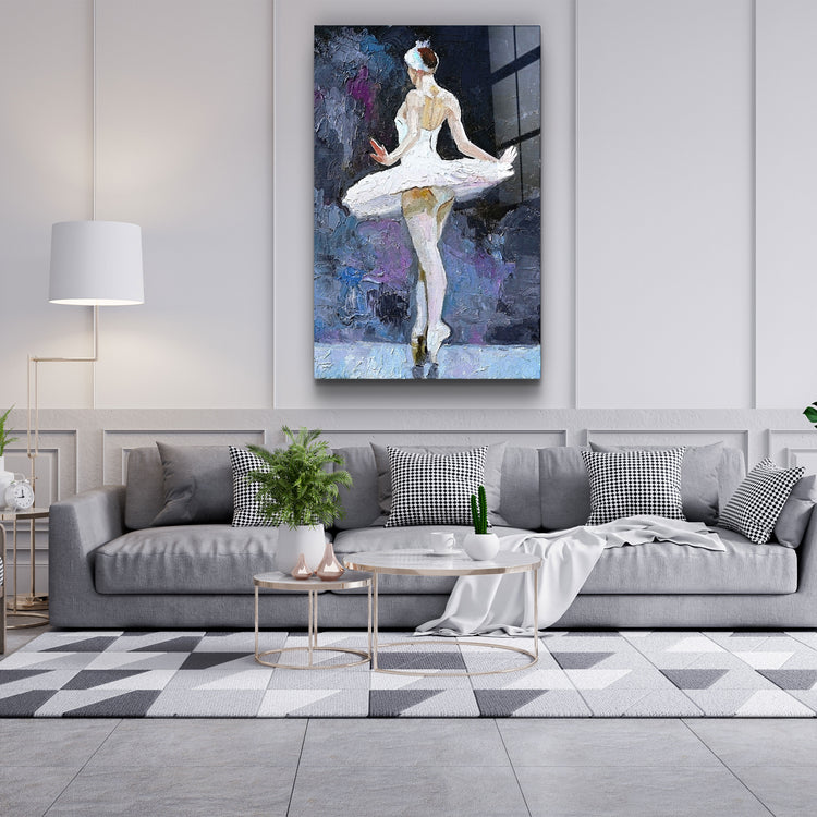 ・"Ballerina"・Glass Wall Art | Artdesigna Glass Printing Wall Arts.