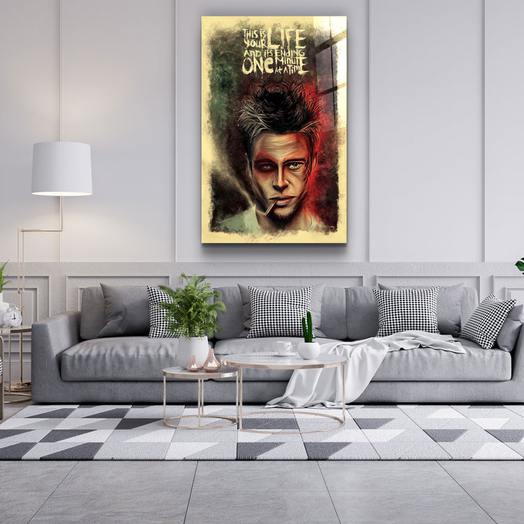 ・"Fight Club V1"・GLASS WALL ART | Artdesigna Glass Printing Wall Arts.