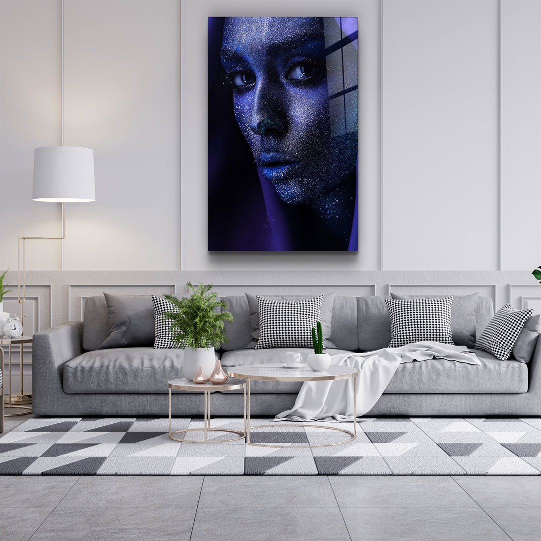 ・"Silvery Glance"・Glass Wall Art | Artdesigna Glass Printing Wall Arts.