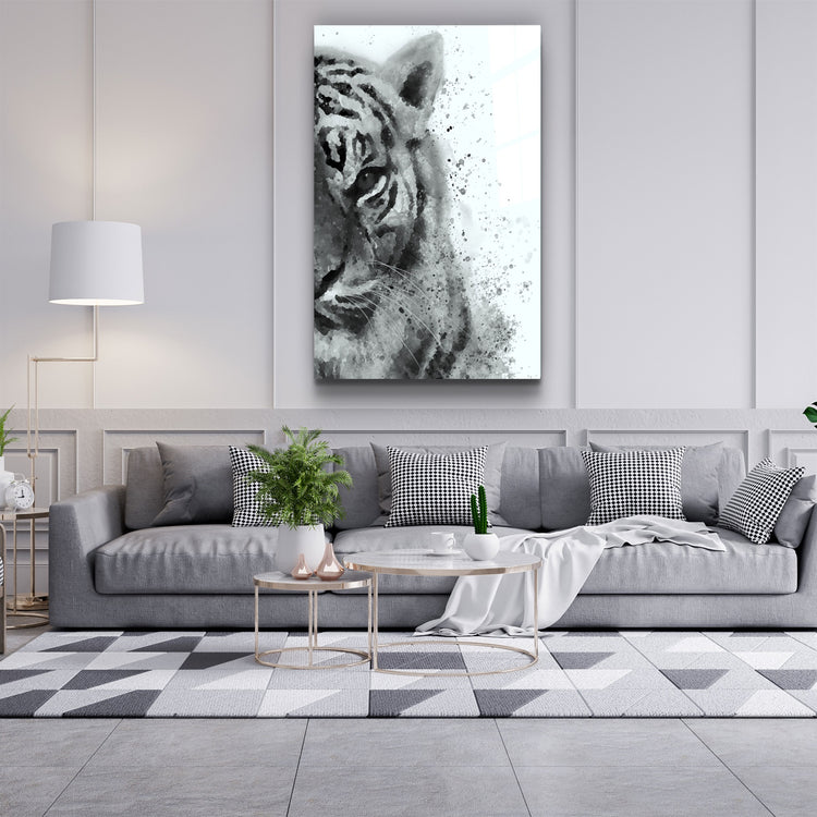 ・"Tiger 6"・Glass Wall Art | Artdesigna Glass Printing Wall Arts.