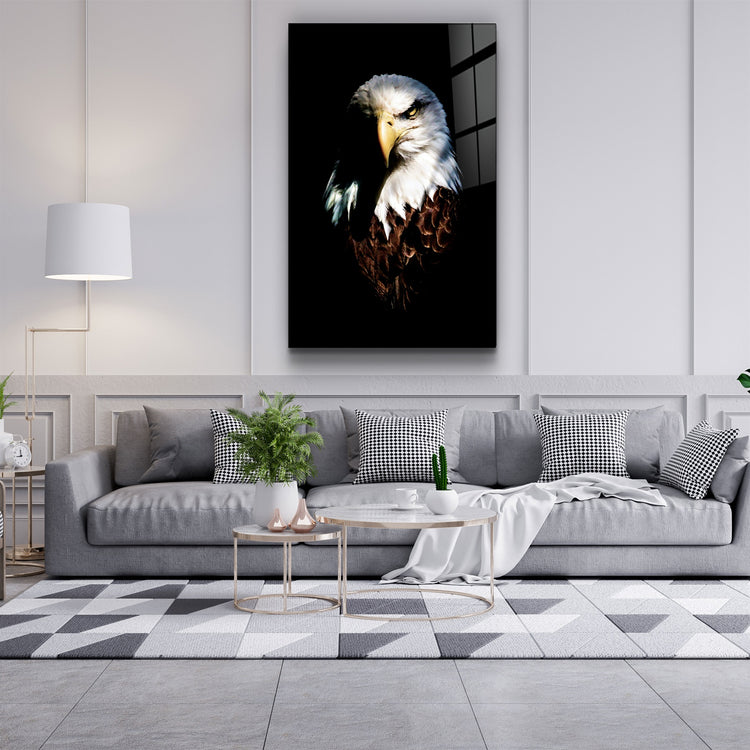 ・"Eagle"・Glass Wall Art | Artdesigna Glass Printing Wall Arts.