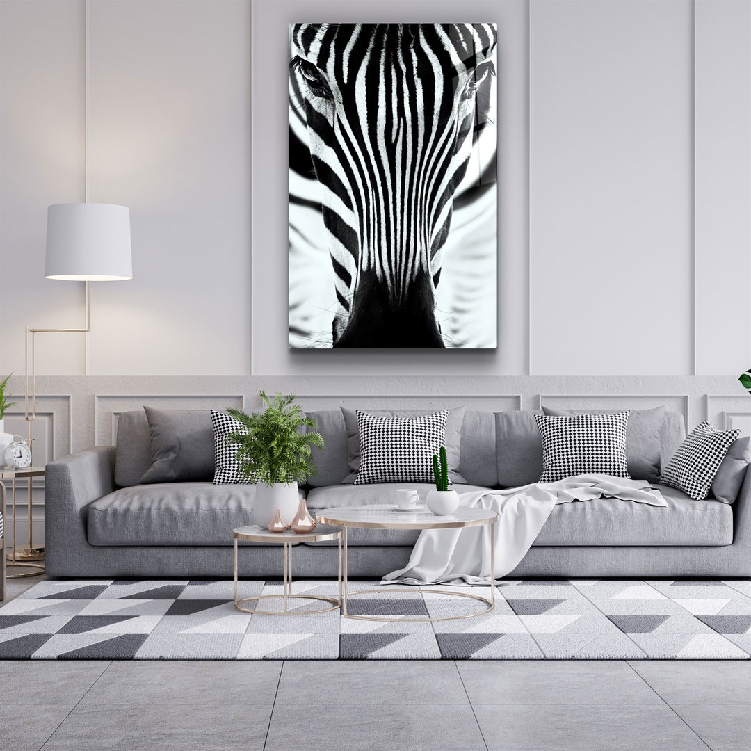 ・"Zebra V2"・Glass Wall Art | Artdesigna Glass Printing Wall Arts.