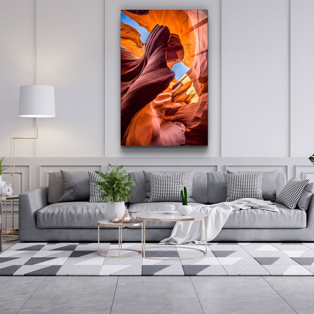 ・"Magical Canyon"・Glass Wall Art | Artdesigna Glass Printing Wall Arts.