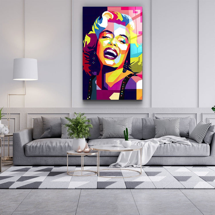 ・"Marilyn"・Glass Wall Art | Artdesigna Glass Printing Wall Arts.