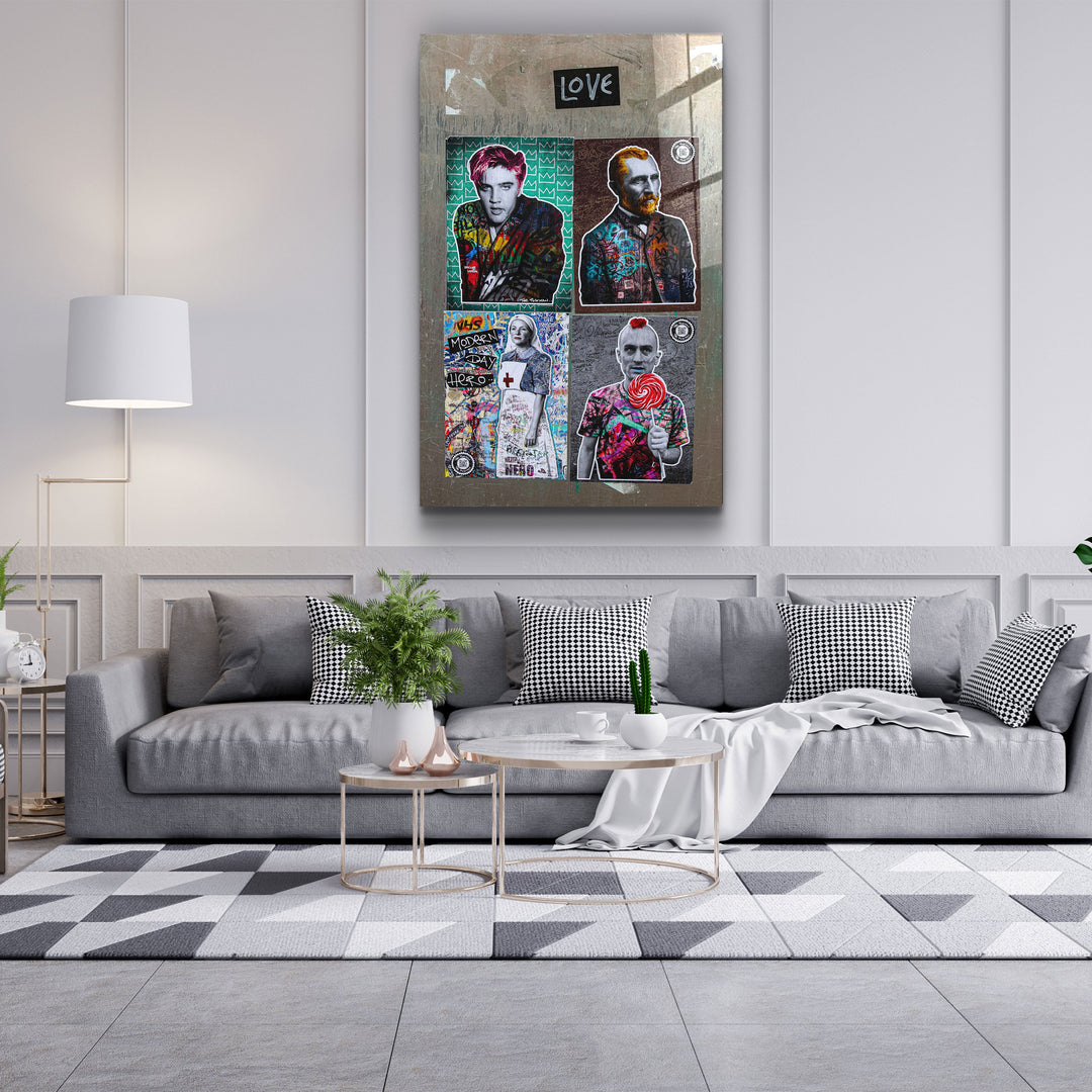 ・"Besties for the Resties"・Designer's Collection Glass Wall Art