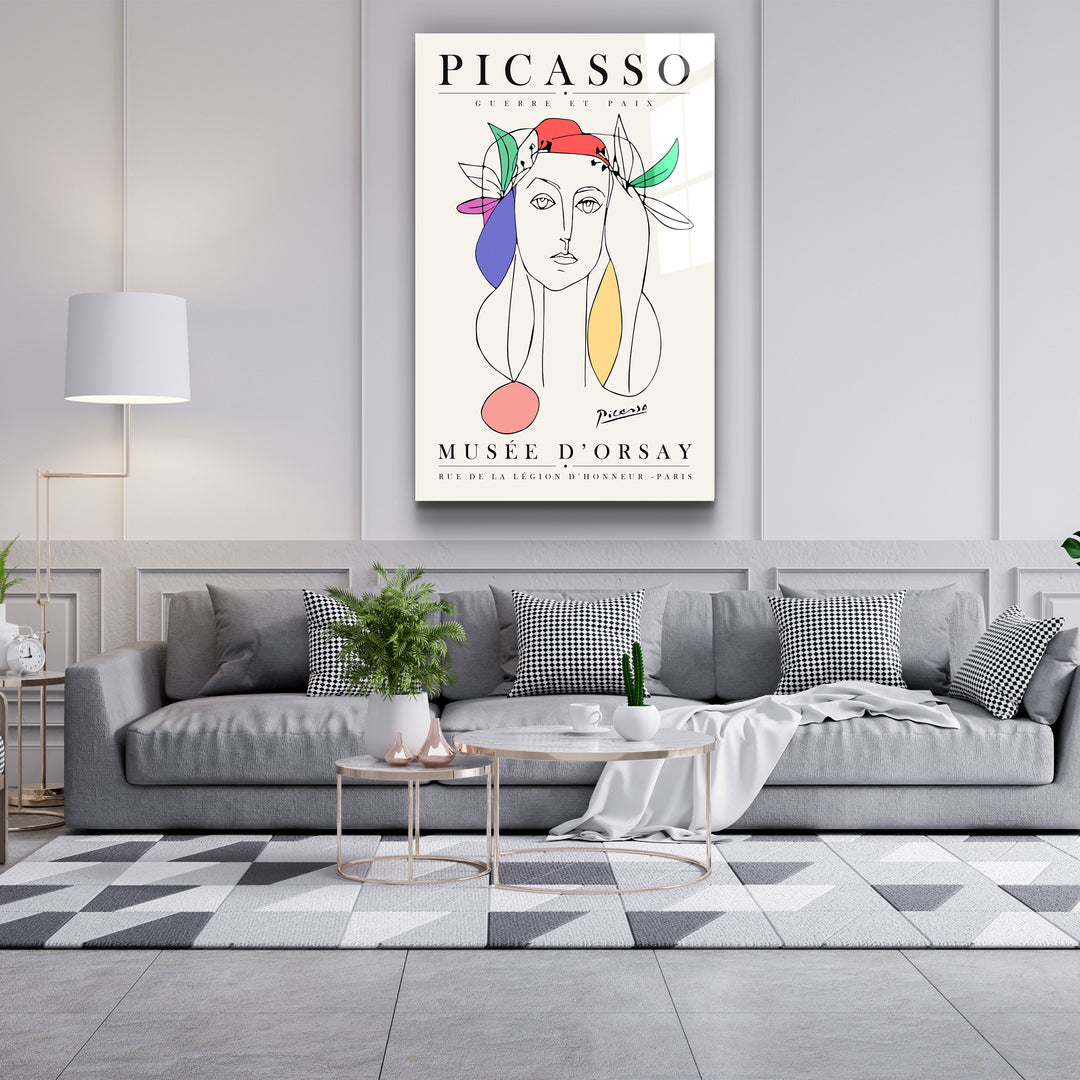 ・"Pablo Picasso - Guerre Et Paix"・Gallery Print Collection Glass Wall Art