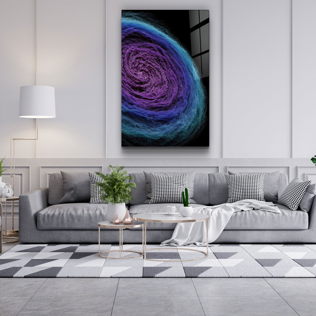 ・"Wool Nebula"・Designer's Collection Glass Wall Art