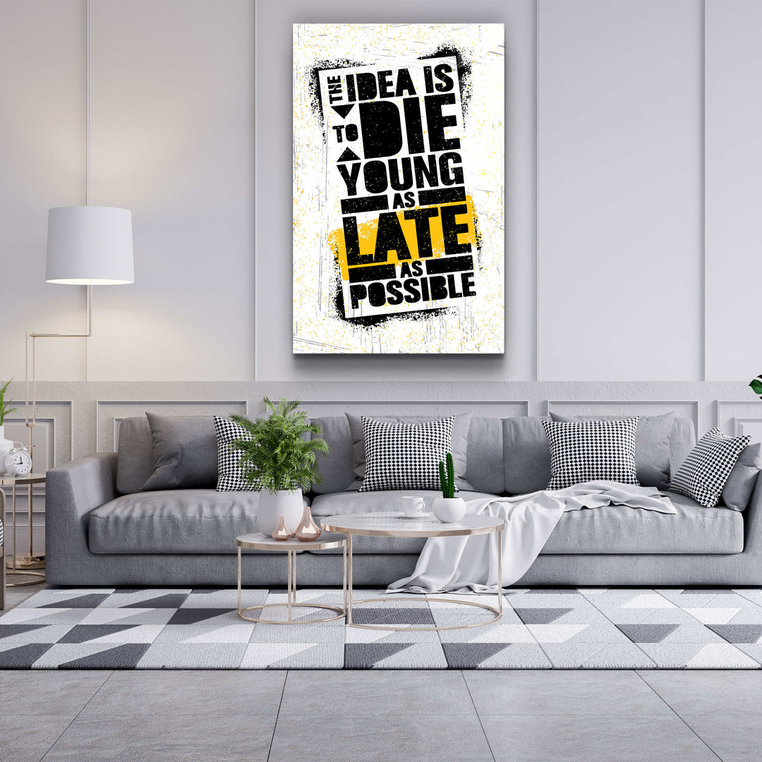 ・"The Idea"・Motivational Glass Wall Art