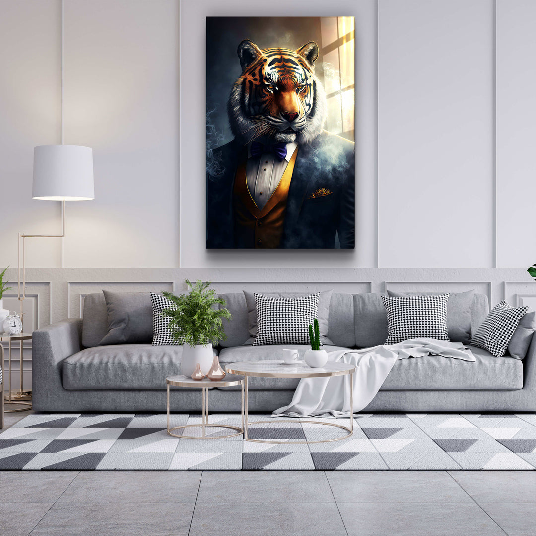 ・"Mr. Tiger"・Secret World Collection Glass Wall Art