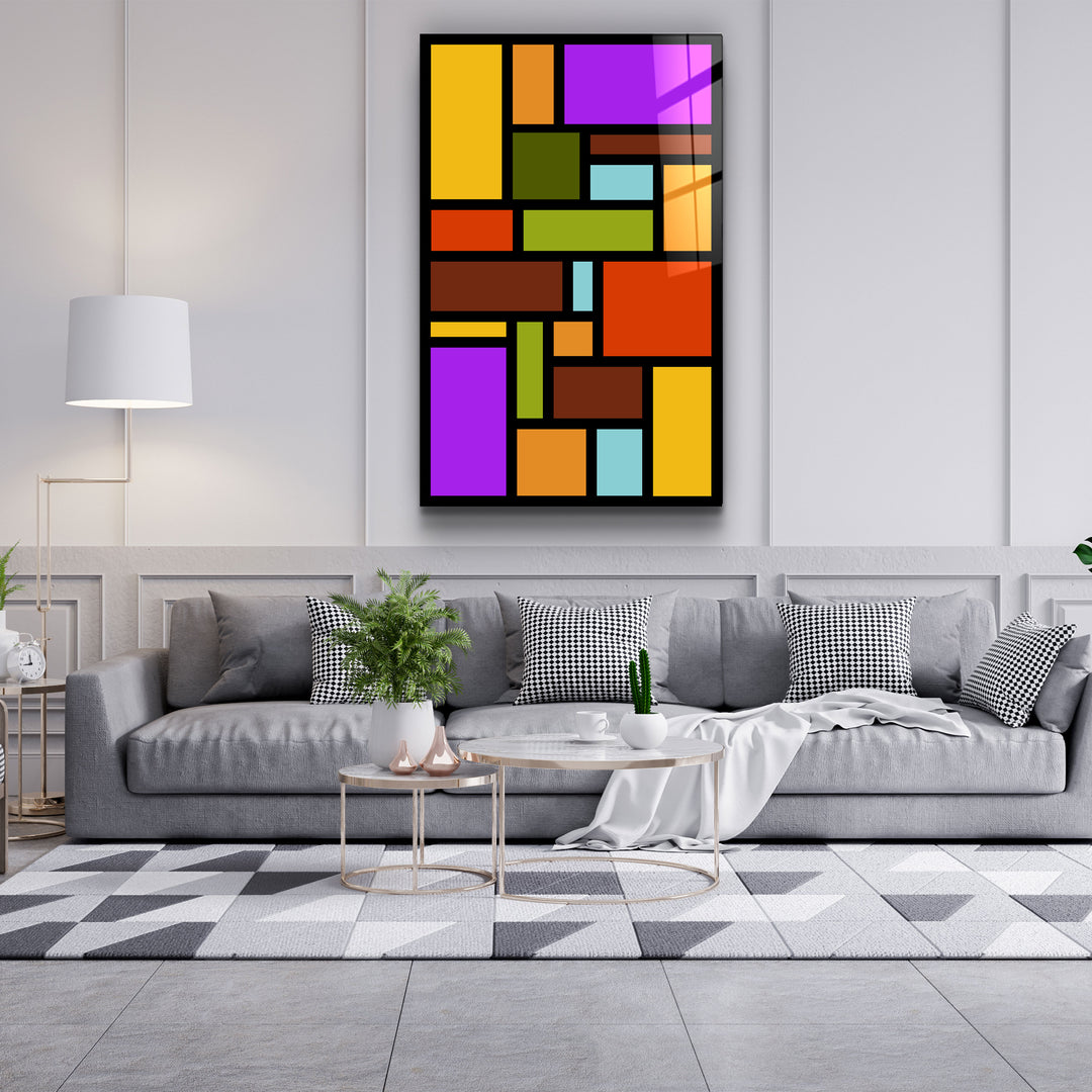 ・"Rainbow"・Desginer's Collection Glass Wall Art | Artdesigna Glass Printing Wall Arts.