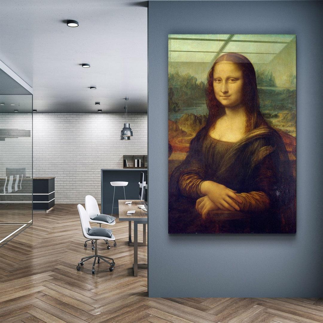 ・"Mona Lisa"・Glass Wall Art | Artdesigna Glass Printing Wall Arts.