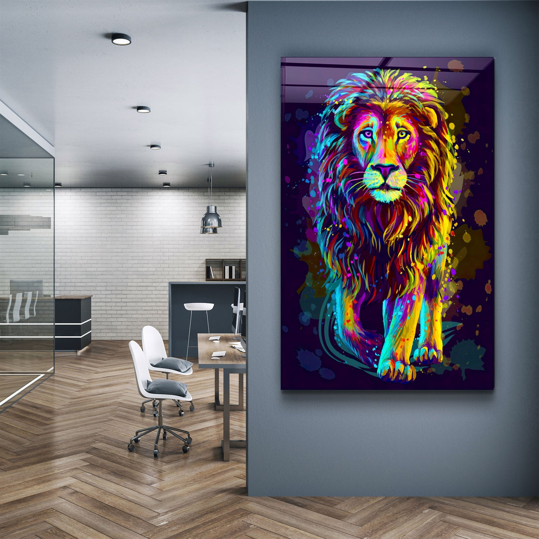 ・"The King"・Glass Wall Art | Artdesigna Glass Printing Wall Arts.