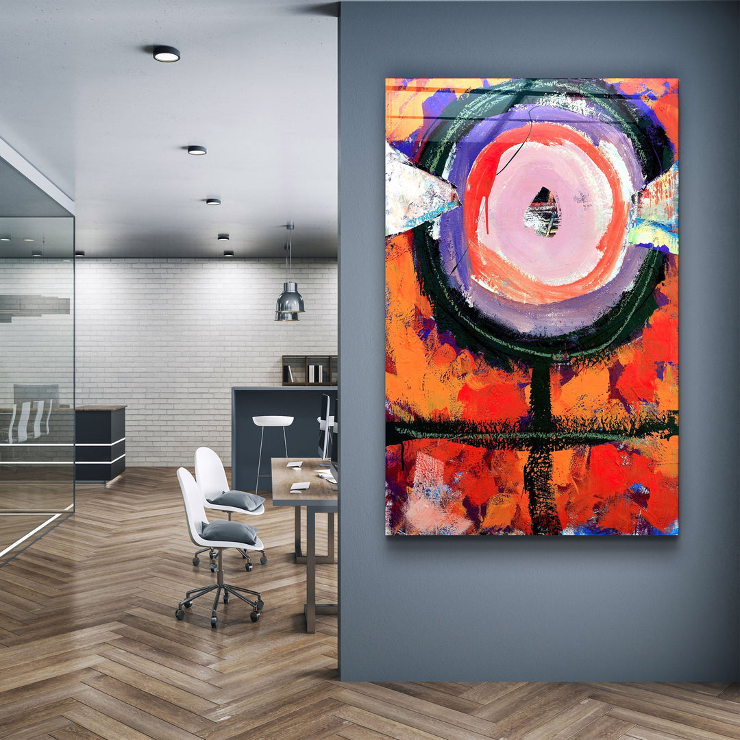 ・"Abstract Eye"・Glass Wall Art | Artdesigna Glass Printing Wall Arts.