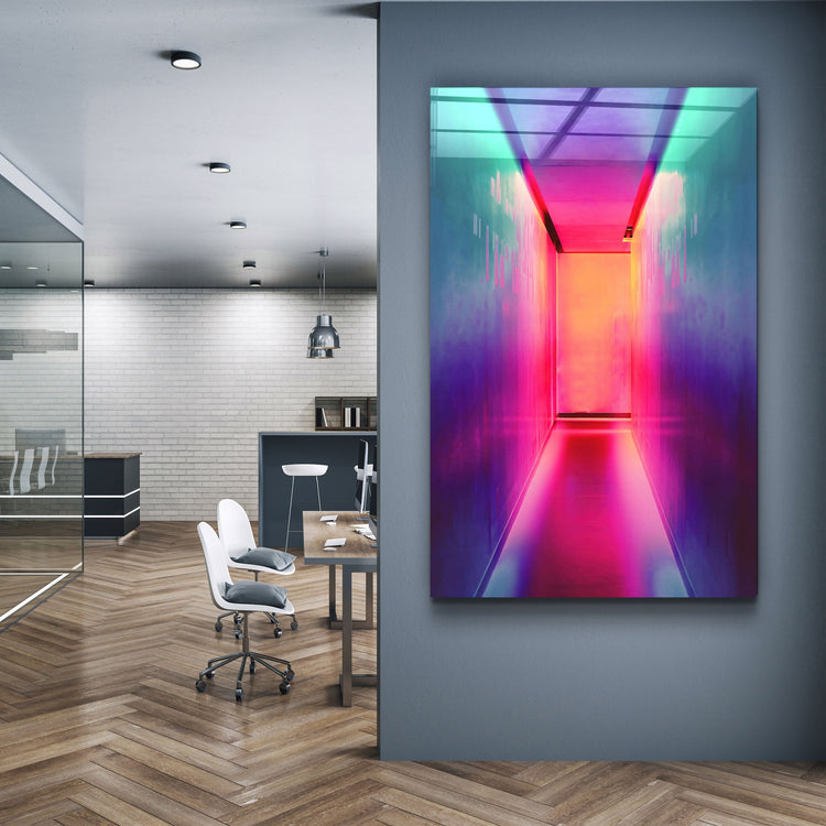 ・"Road to Happiness"・Glass Wall Art | Artdesigna Glass Printing Wall Arts.