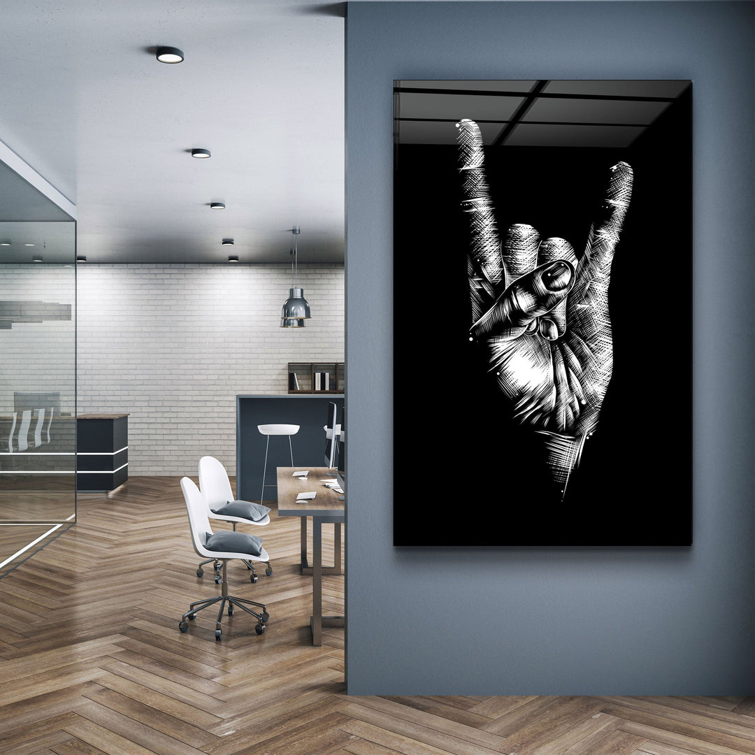 ・"Forever Rock N Roll"・Glass Wall Art | Artdesigna Glass Printing Wall Arts.