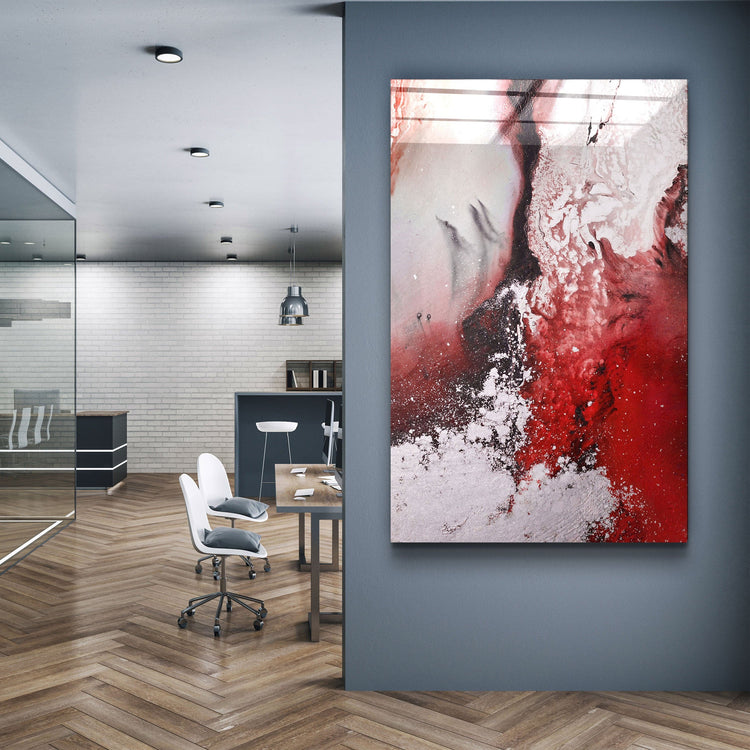 ・"Bird's Eye In Red V2"・Glass Wall Art | Artdesigna Glass Printing Wall Arts.