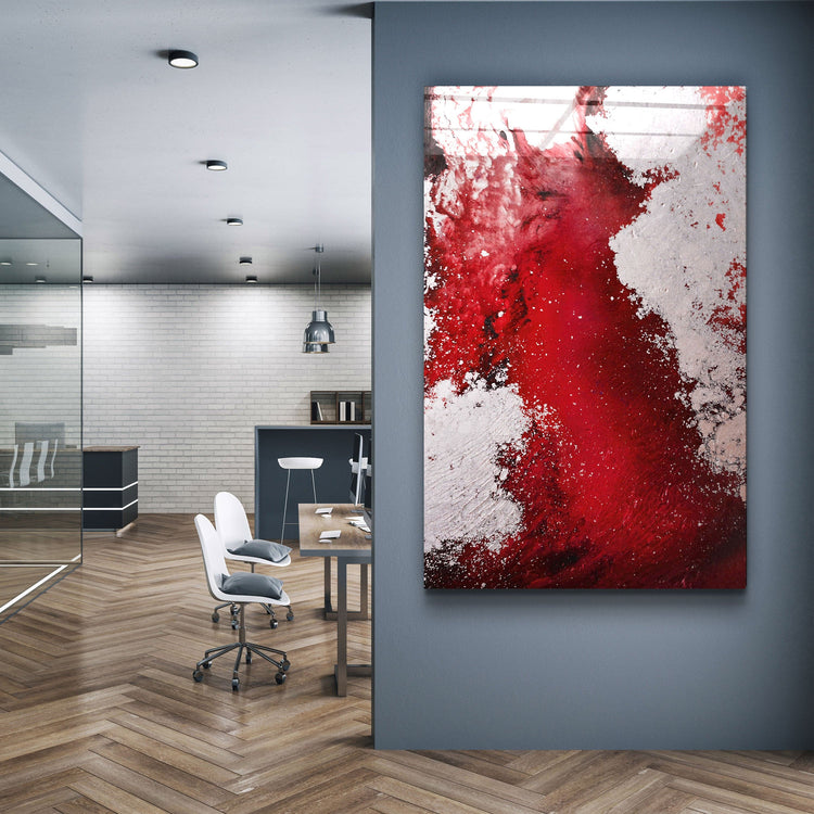 ・"Bird's Eye In Red V3"・Glass Wall Art | Artdesigna Glass Printing Wall Arts.