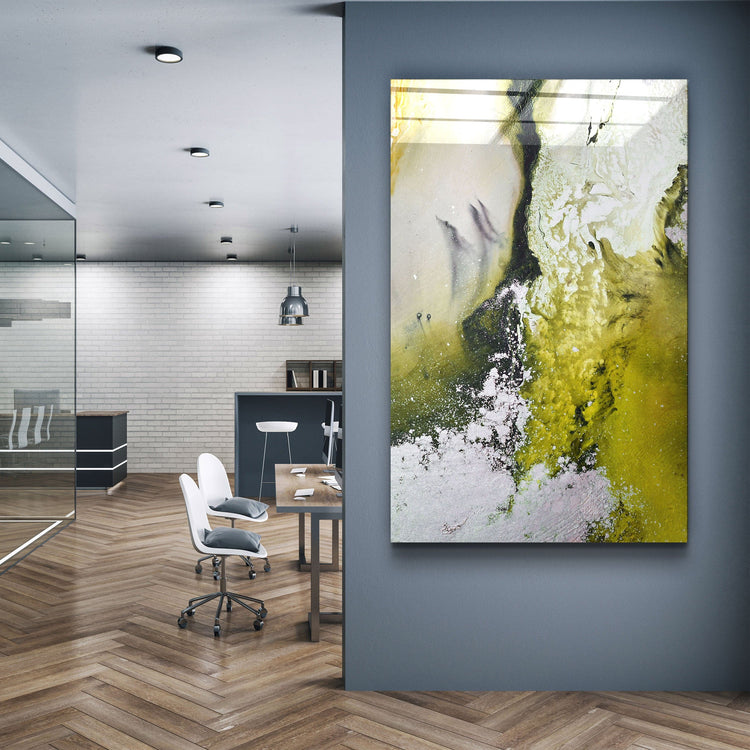 ・"Bird's Eye In Yellow V2"・Glass Wall Art | Artdesigna Glass Printing Wall Arts.