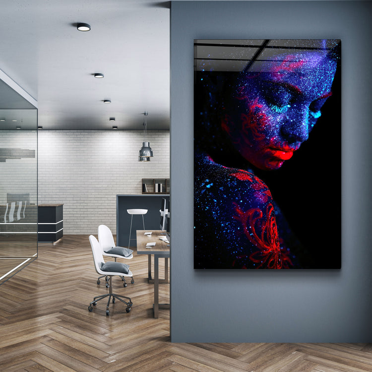 ・"Night Sky"・Glass Wall Art | Artdesigna Glass Printing Wall Arts.