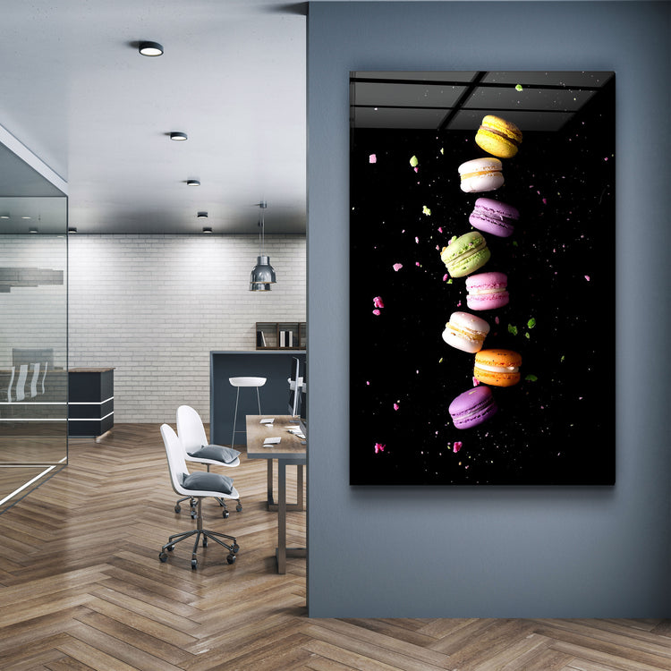 ・"Macaroons"・Glass Wall Art | Artdesigna Glass Printing Wall Arts.