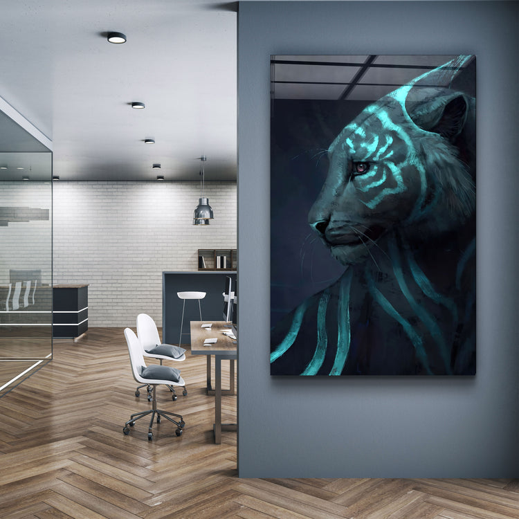 ・"Tiger"・GLASS WALL ART | Artdesigna Glass Printing Wall Arts.