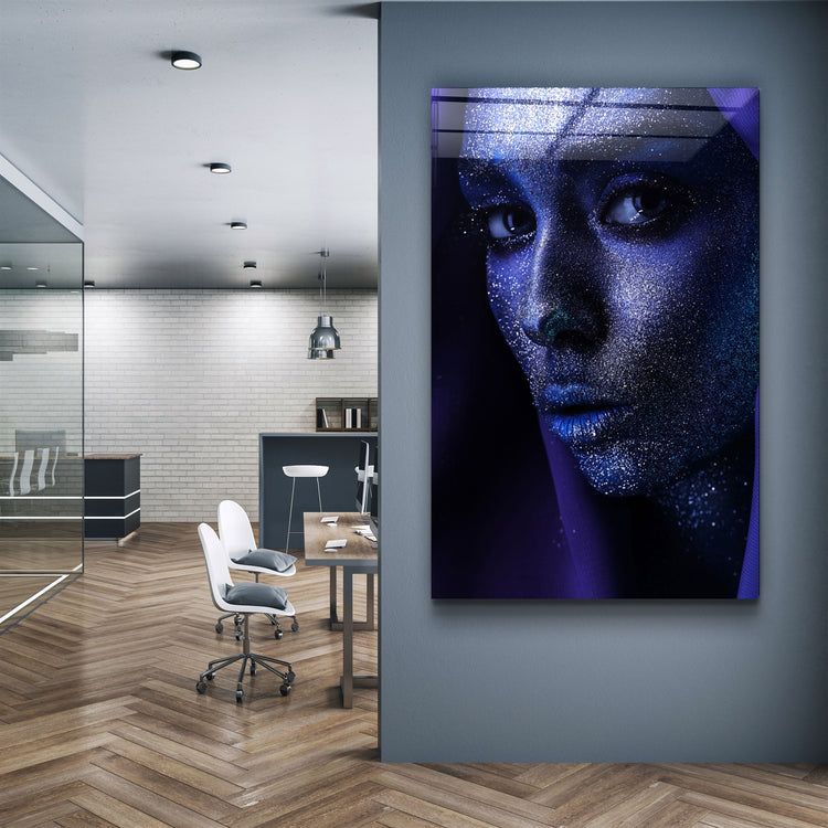 ・"Silvery Glance"・Glass Wall Art | Artdesigna Glass Printing Wall Arts.