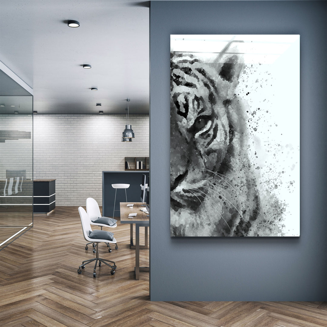 ・"Tiger 6"・Glass Wall Art | Artdesigna Glass Printing Wall Arts.