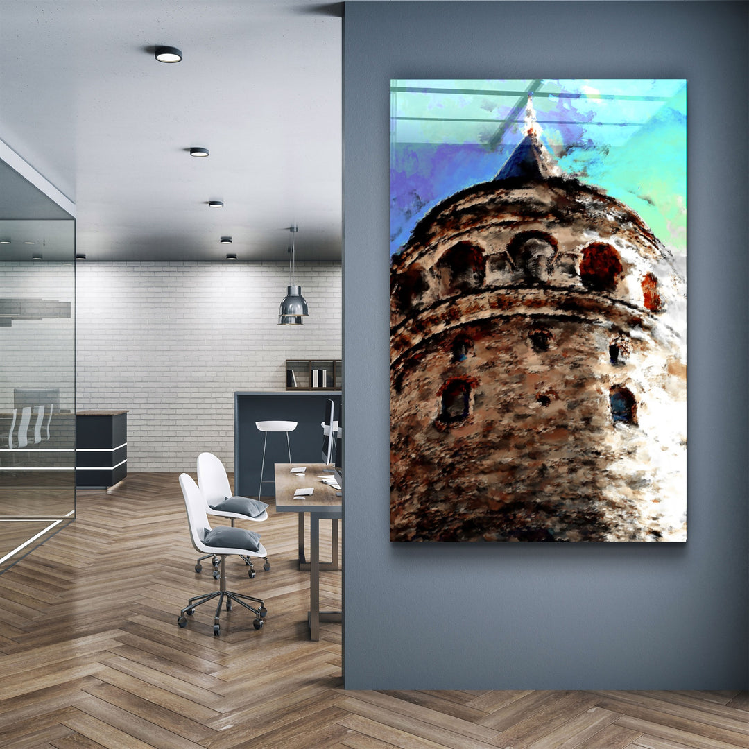 ・"Galata"・Glass Wall Art | Artdesigna Glass Printing Wall Arts.