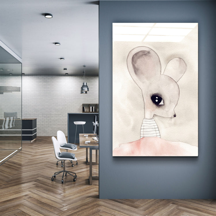 ・"Funny Ears"・Glass Wall Art | Artdesigna Glass Printing Wall Arts.