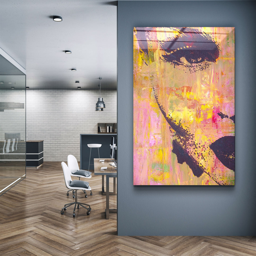 ・"Mysterious Woman"・Glass Wall Art | Artdesigna Glass Printing Wall Arts.