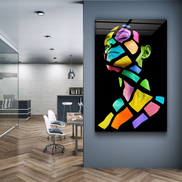 ・"ColourFace"・Glass Wall Art | Artdesigna Glass Printing Wall Arts.