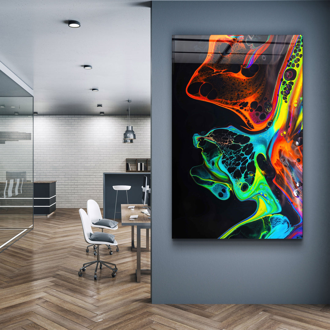 ・"Randomize"・Designer's Collection Glass Wall Art