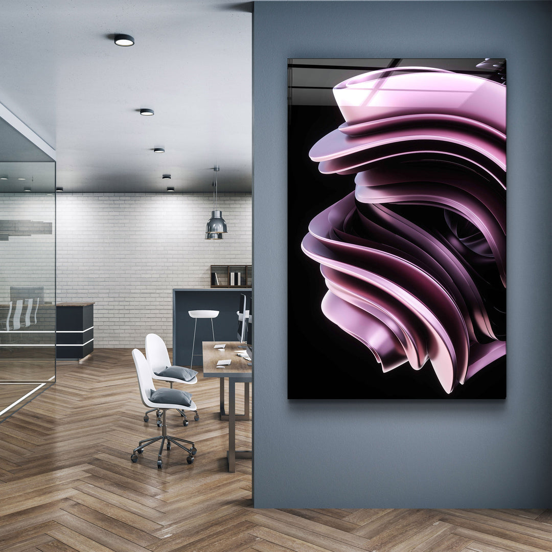 ・"Abstract Modern Design"・Designer's Collection Glass Wall Art